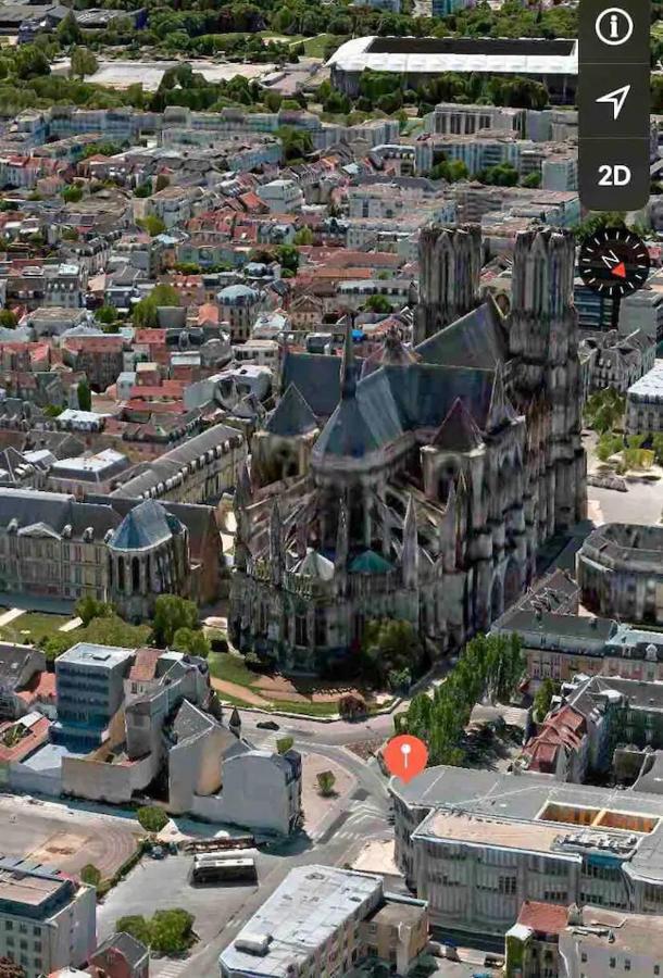 شقة Loft Des Sacres - Vue Unique Sur La Cathedrale رانس المظهر الخارجي الصورة